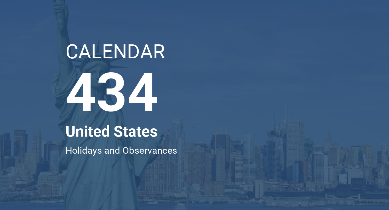Year 434 Calendar United States